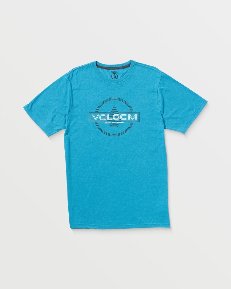 Volcom Line Service Short Sleeve Tee | Bay Blue Heather