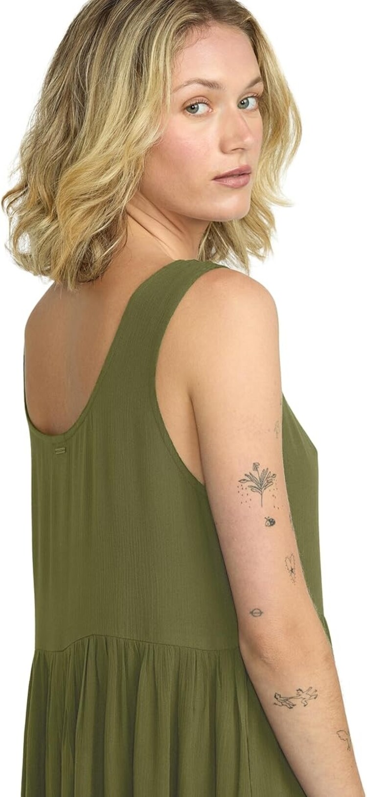 Volcom Womens Lived In Baddie Dress | Light Army