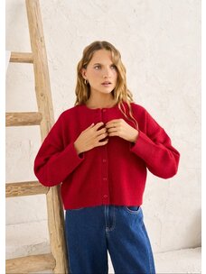 Rhythm Rhythm Estelle Fluffy Cardigan | Chilli