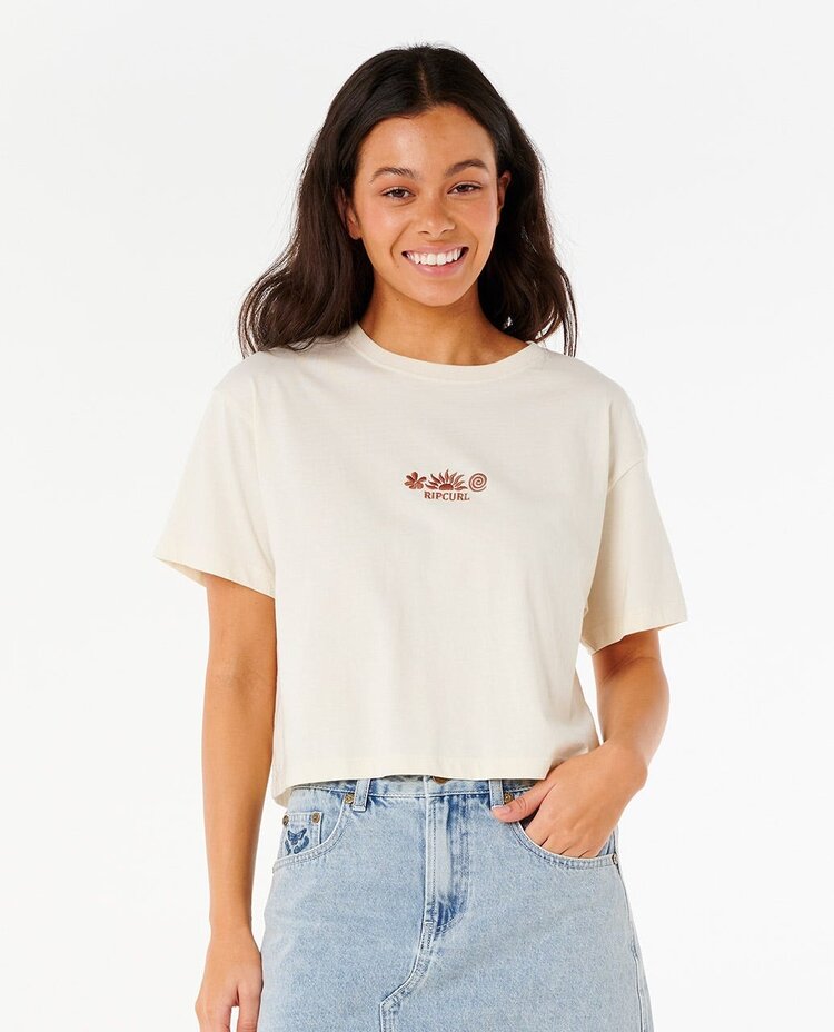 Rip Curl Rip Curl Tokens Crop Tee | Bone