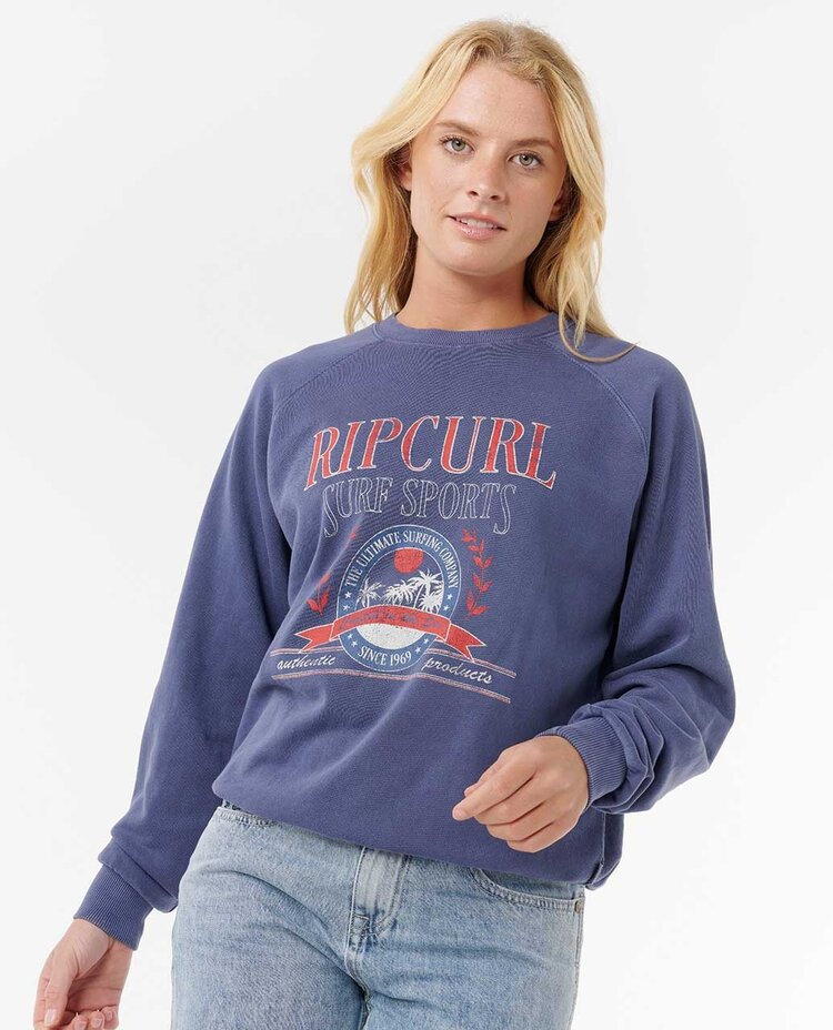 Rip Curl Surf Dept Relaxed Raglan Crew | Navy