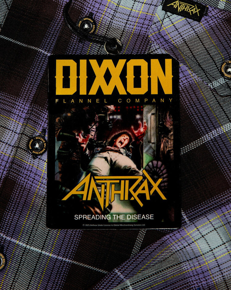 Dixxon Dixxon Anthrax Spreading The Disease Flannel
