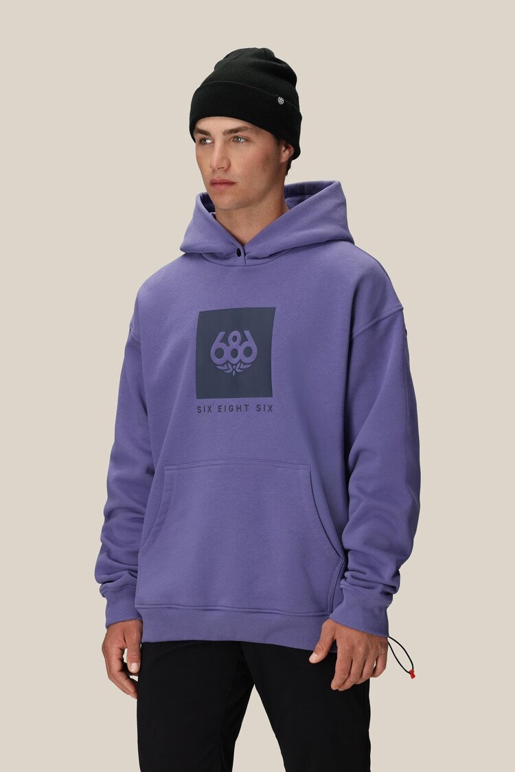 686 Technical Apparel 686 Knockout Logo Prem. Heavyweight Hoody | Purple Dawn