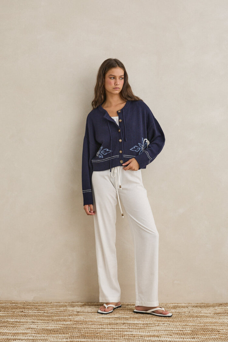 Rhythm Rhythm Ravello Knit Cardigan | Navy