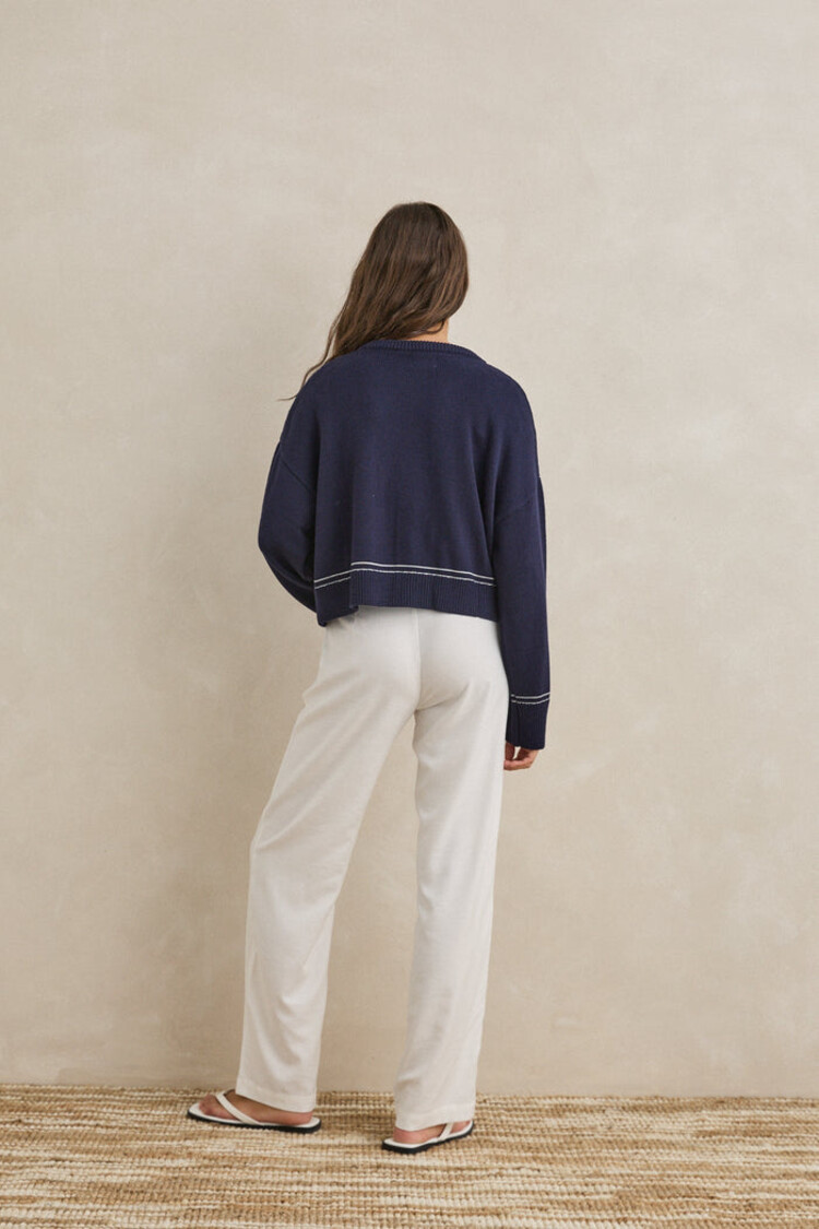 Rhythm Rhythm Ravello Knit Cardigan | Navy