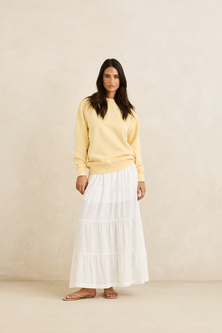 Rhythm Rhythm Classic Brand Fleece | Butter