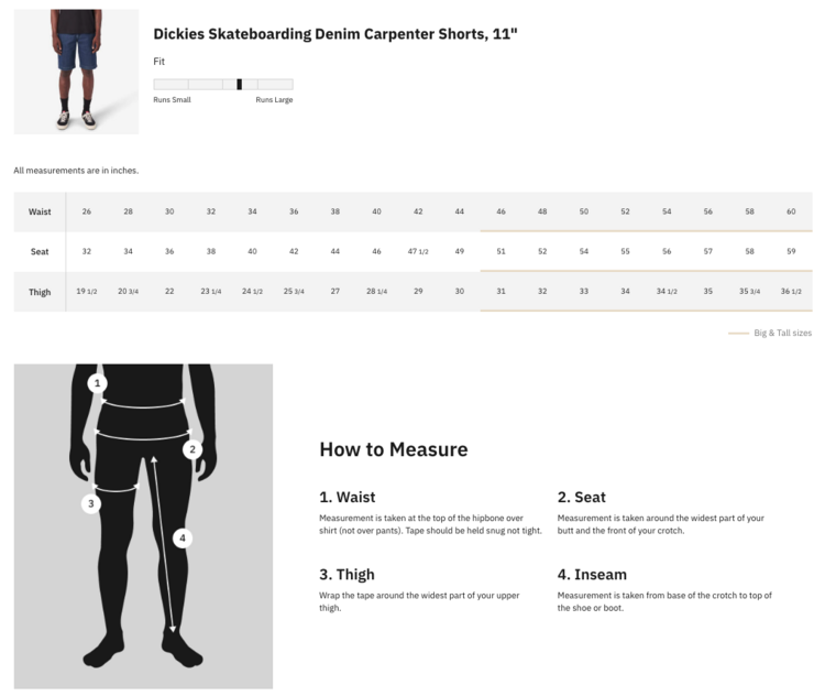 Dickies Skateboard Denim Carpenter Short | Stonewashed Indigo Blue