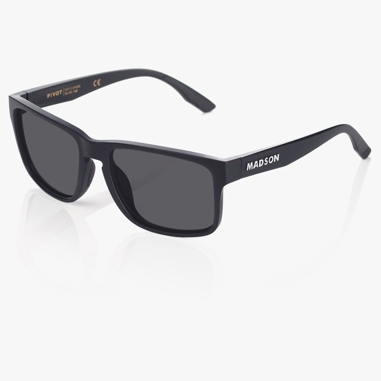 Madson Pivot Polarized Sunglass | Black/Blue Chrome Polarized