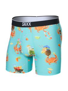 Saxx Saxx Volt Breathable Mesh Boxer Brief | Crab Cocktail-Turquoise