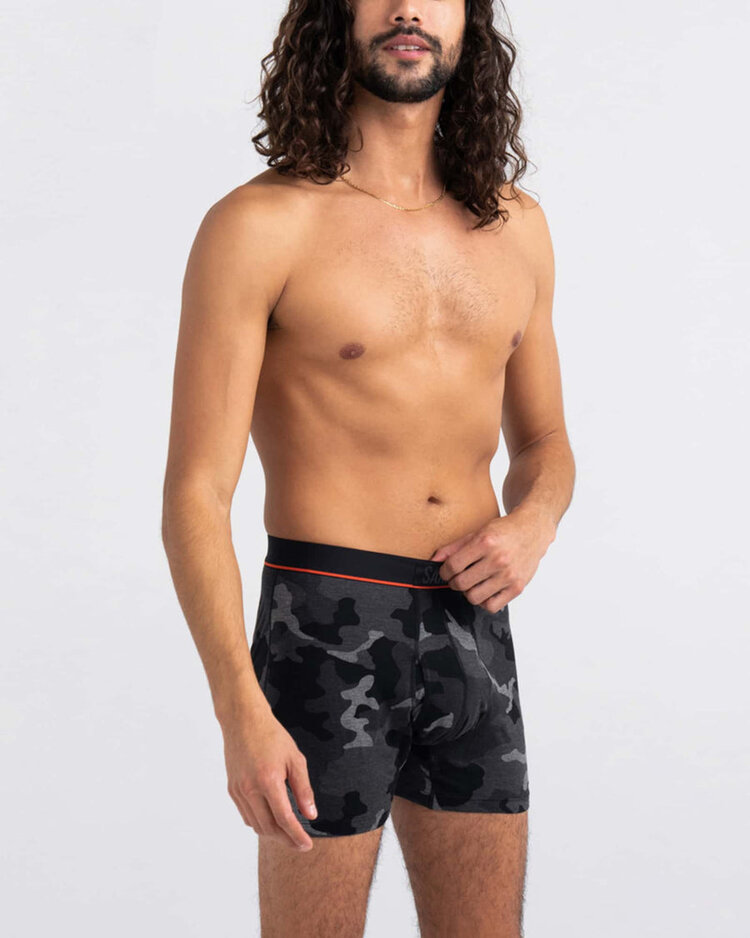 Saxx Ultra Super Soft Boxer Brief Fly | Supersize Camo-Black