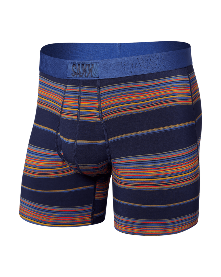 Saxx Saxx Ultra Super Soft Boxer Brief Fly | Horizon Stripe-Navy