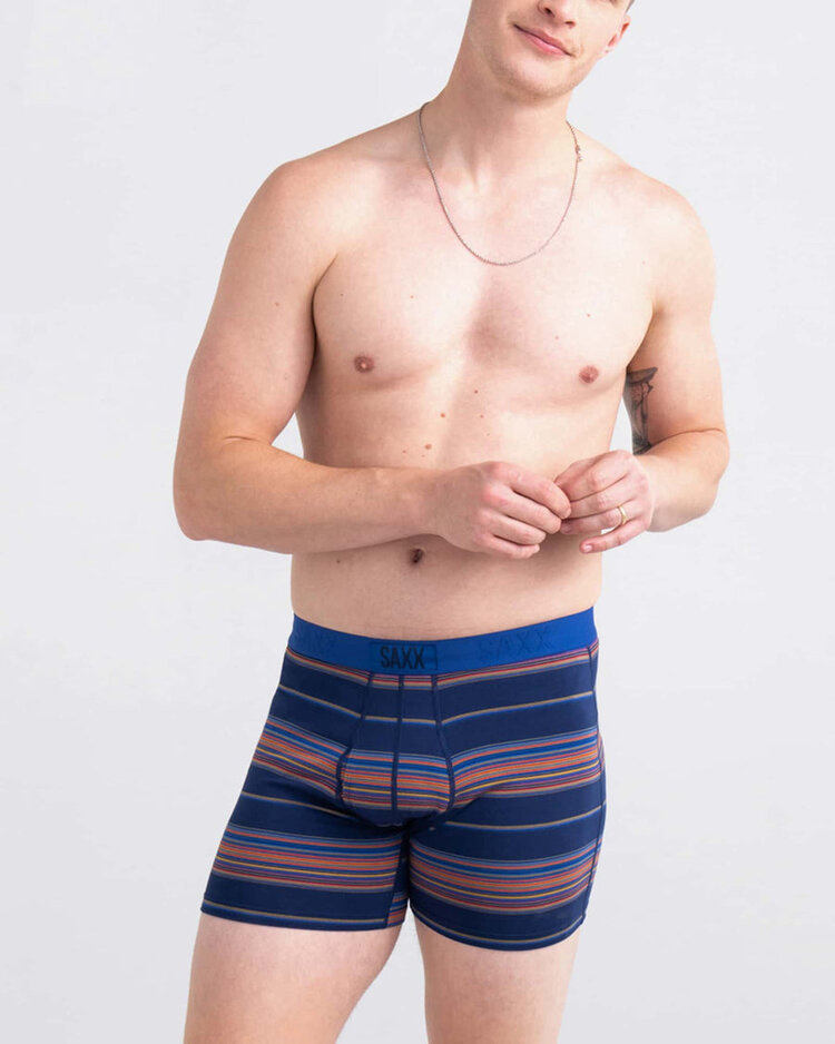 Saxx Saxx Ultra Super Soft Boxer Brief Fly | Horizon Stripe-Navy