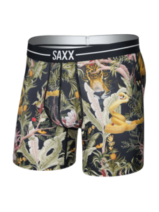 Saxx Volt Breathable Mesh Boxer Brief | Jungle Juice-Black