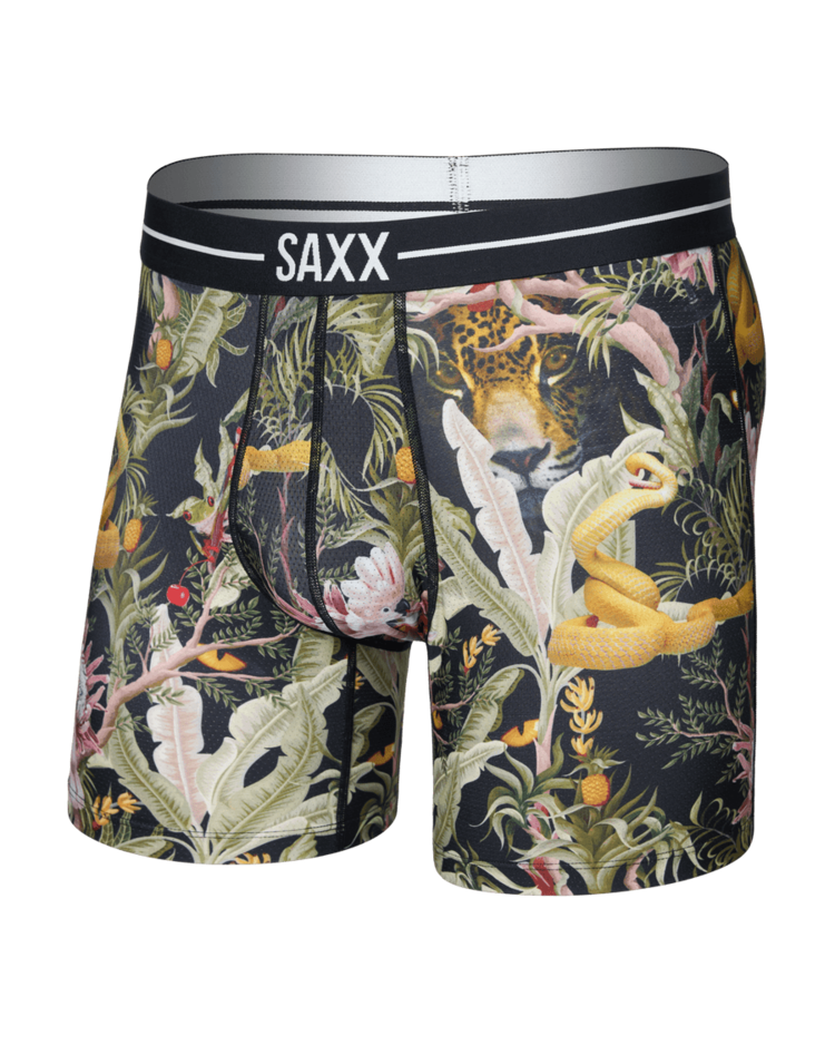 Saxx Saxx Volt Breathable Mesh Boxer Brief | Jungle Juice-Black