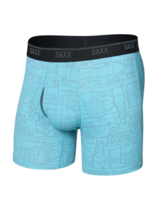Saxx Quest Quick-Dry Mesh Boxer Brief Fly | Tile Fish-Sea Level