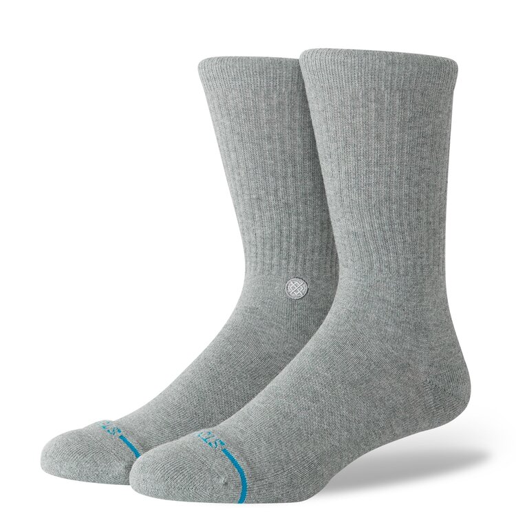Stance Icon Crew Socks | Grey Heather