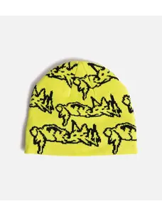 There Parasite Skully Beanie | Yellow/Black