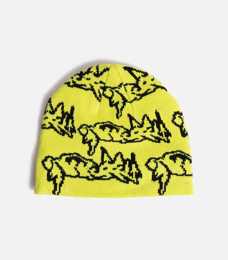 There Parasite Skully Beanie | Yellow/Black