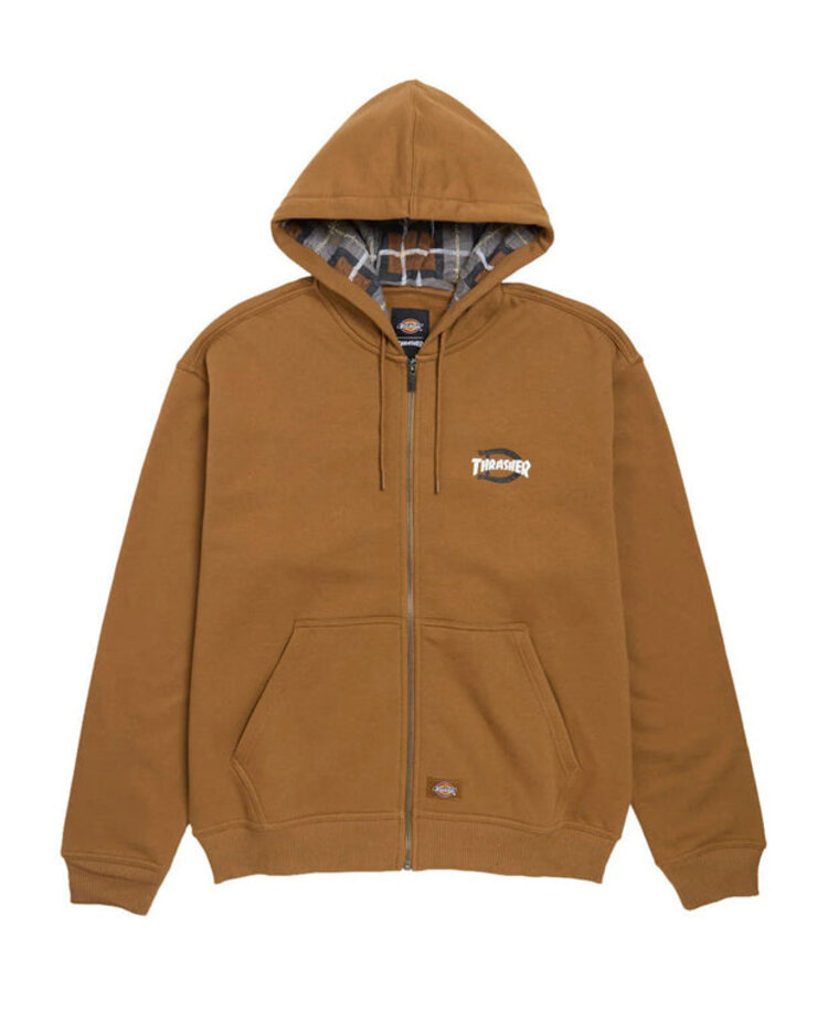 Dickies Thrasher Zip Hood | Brown Duck