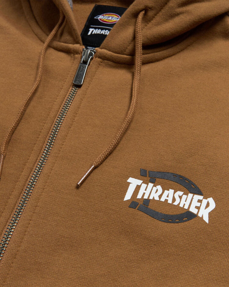 Dickies Thrasher Zip Hood | Brown Duck