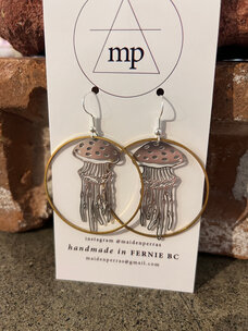 Maiden Perras Jellyfish Circle Earring | Mixed