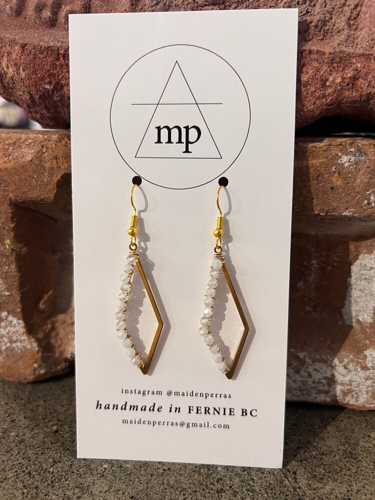 Maiden Perras Maidenperras Half Moonstone Earring | Gold