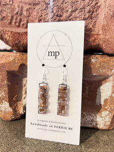 Maiden Perras Maiden Perras Peach Moonstone Tower Earring | Silver