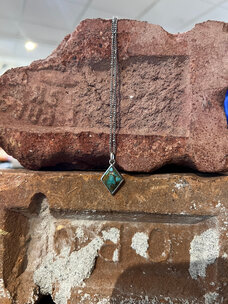 Maiden Perras Maiden Perras Turquoise Diamond Necklace | Silver