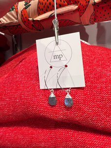 Maiden Perras Maiden Perras Labradorite Drop Hoops | Silver