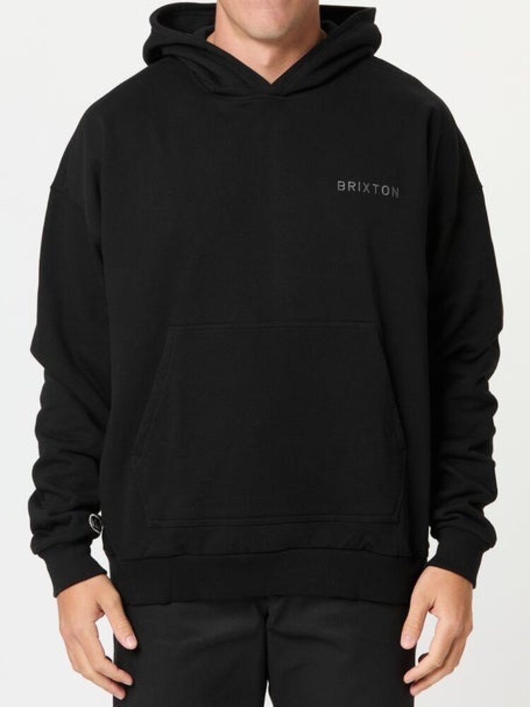 Brixton Embroidered Heavy Weight Hood | Black