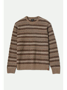 Brixton Brixton Midnight Crew Sweater | Multi Neutral Stripe