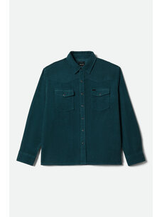 Brixton New West Relaxed Overshirt | Night Sage Corduroy