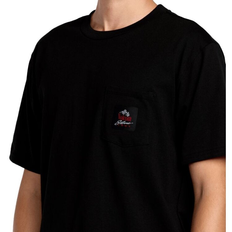 Volcom Speed Snake Pocket Tee | Black