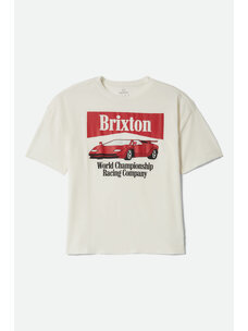 Brixton World Champion Oversized BF Tee | Off White