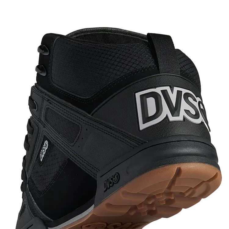 DVS Comanche Boot | Black Reflective Charcoal Leather