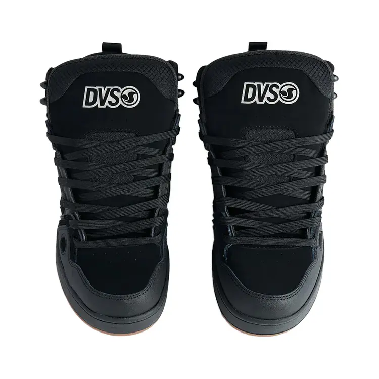 DVS Comanche Boot | Black Reflective Charcoal Leather