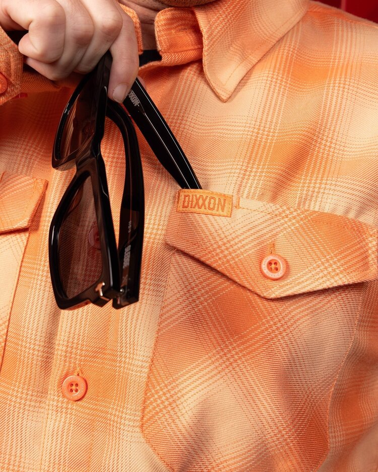 Dixxon The Lloyd Flannel | Orange/White