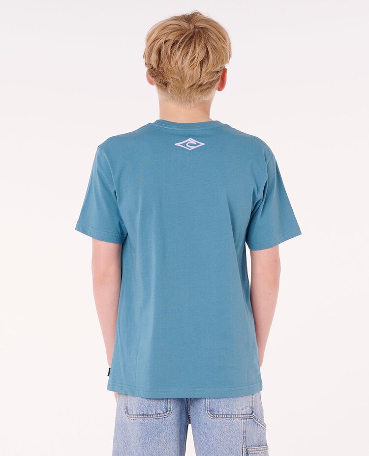 Rip Curl Island Paradiso Logo Tee -Boy | Storm Blue