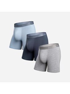 BN3TH Classic Essentials Boxer Brief Gray 3 Pack | Dusty/Midnight/Heather