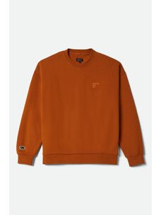 Brixton Brixton Embroidered Heavy Weight Hood | Rustic Caramel