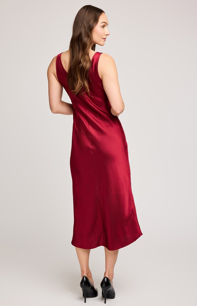 Gentle Fawn Astra Satin Dress | Crimson