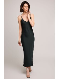 Gentle Fawn Isra Satin Dress | Wintergreen