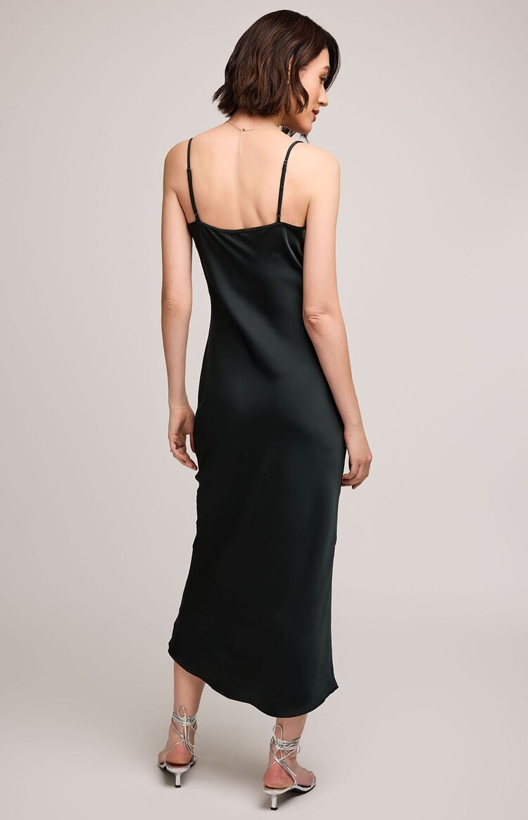 Gentle Fawn Isra Satin Dress | Wintergreen