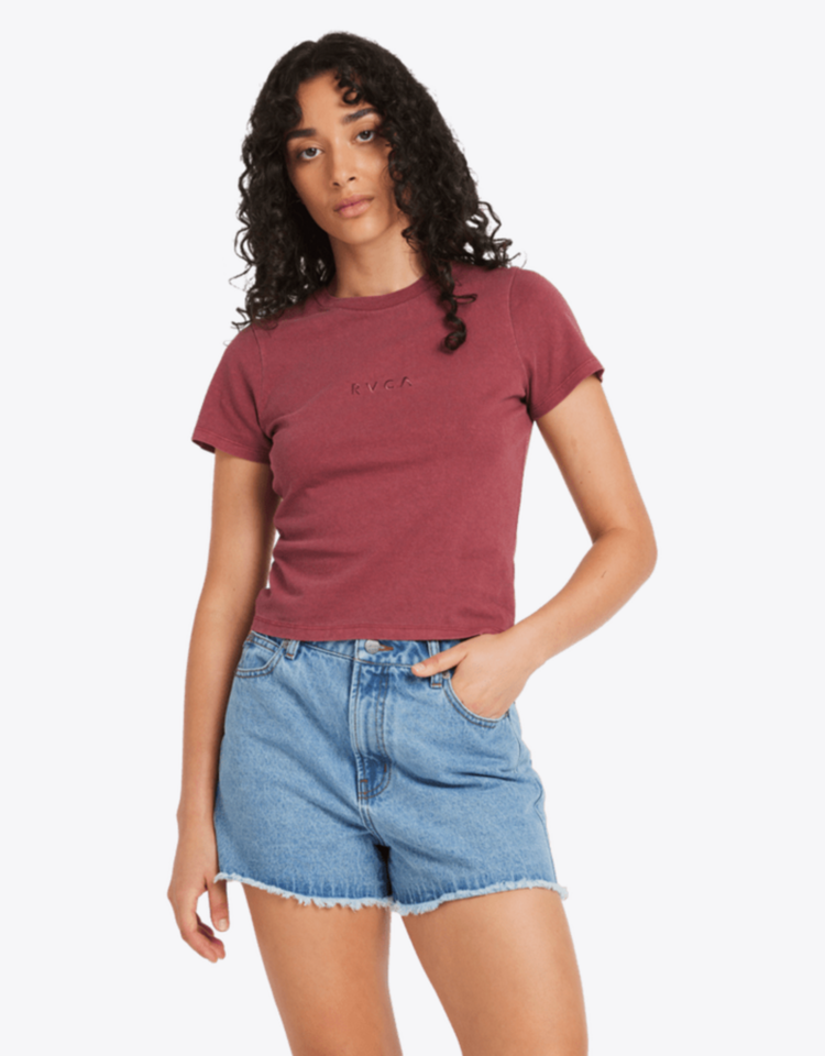 RVCA Rvca Women's Forever Tee Collection | Ruby Red