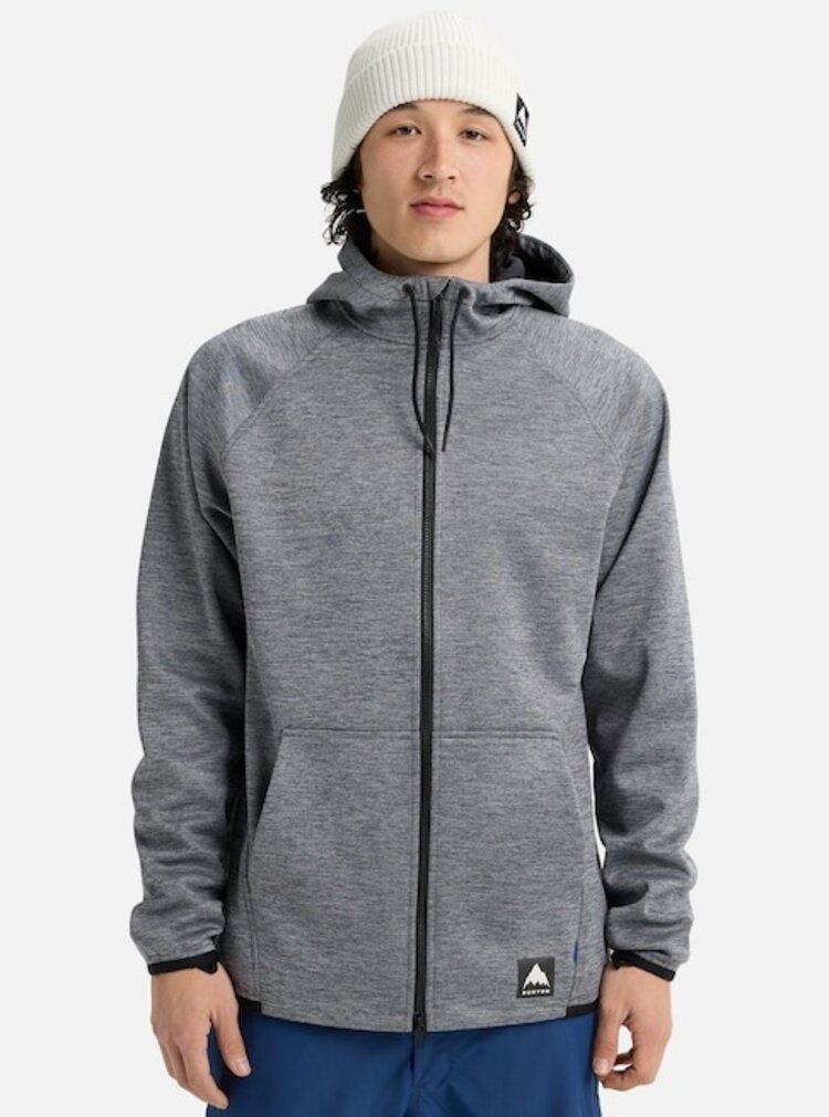 Burton Crown Weatherproof Full-Zip Fleece | True Black Heather