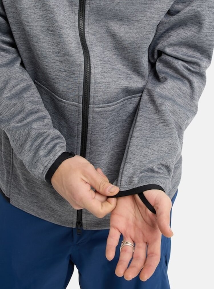 Burton Crown Weatherproof Full-Zip Fleece | True Black Heather
