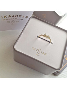 Pika & Bear Pika & Bear Andromeda Rhinestone Cluster Setting Ring | Vermeil