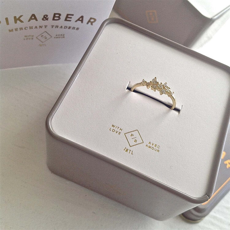 Pika & Bear Pika & Bear Andromeda Rhinestone Cluster Setting Ring | Vermeil