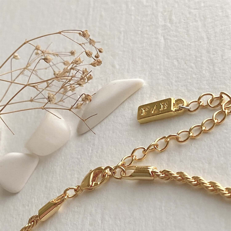 Pika & Bear Pika & Bear Ocnus Rope Chain Bracelet | Gold