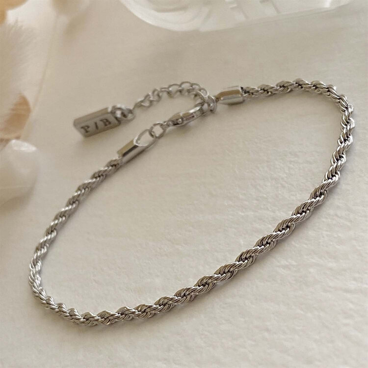 Pika & Bear Pika & Bear Ocnus Rope Chain Bracelet | Silver